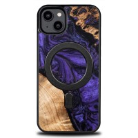 mini: Etui Bewood Unique na iPhone 14 Plus - Violet z MagSafe (1)