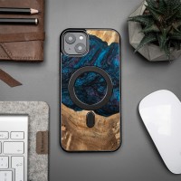 mini: Etui Bewood Unique na iPhone 14 Plus - Planets - Neptun z MagSafe (3)