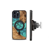 mini: Etui Bewood Unique na iPhone 13 Pro Max - Turquoise z MagSafe (2)
