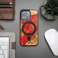 mini: Etui Bewood Unique na iPhone 13 Pro - Neons - Paris z MagSafe (3)