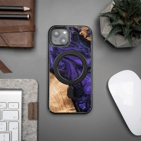mini: Etui Bewood Unique na iPhone 13 - Violet z MagSafe (3)