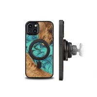 mini: Etui Bewood Unique na iPhone 13 - Turquoise z MagSafe (2)