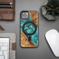 mini: Etui Bewood Unique na iPhone 13 - Turquoise z MagSafe (3)