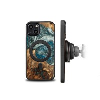 mini: Etui Bewood Unique na iPhone 13 - Planets - Ziemia z MagSafe (2)