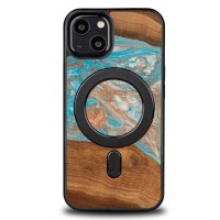 mini: Etui Bewood Unique na iPhone 13 - Planets - Saturn z MagSafe (1)