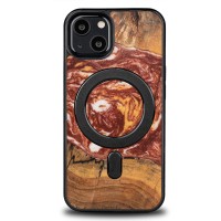 mini: Etui Bewood Unique na iPhone 13 - Planets - Mars z MagSafe (1)