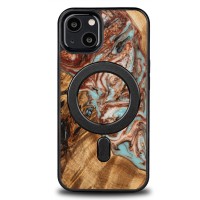 mini: Etui Bewood Unique na iPhone 13 - Planets - Jowisz z MagSafe (1)