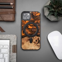 mini: Etui Bewood Unique na iPhone 13 - Orange z MagSafe (3)