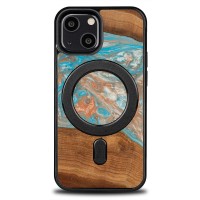mini: Etui Bewood Unique na iPhone 13 Mini - Planets - Saturn z MagSafe (1)