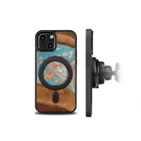 mini: Etui Bewood Unique na iPhone 13 Mini - Planets - Saturn z MagSafe (2)