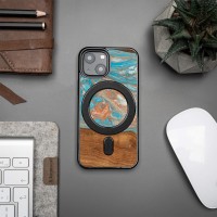mini: Etui Bewood Unique na iPhone 13 Mini - Planets - Saturn z MagSafe (3)