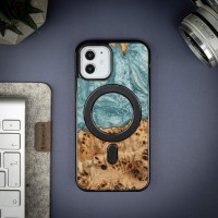 mini: Etui Bewood Unique na iPhone 12 / 12 Pro - Planets - Uran z MagSafe (3)