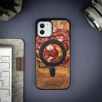mini: Etui Bewood Unique na iPhone 12 / 12 Pro - Planets - Mars z MagSafe (3)