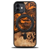 mini: Etui Bewood Unique na iPhone 12 / 12 Pro - Orange z MagSafe (1)