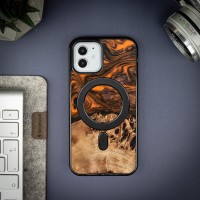mini: Etui Bewood Unique na iPhone 12 / 12 Pro - Orange z MagSafe (3)