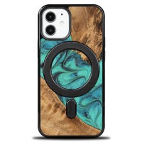 mini: Etui Bewood Unique na iPhone 12 Mini - Turquoise z MagSafe (1)