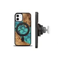 mini: Etui Bewood Unique na iPhone 12 Mini - Turquoise z MagSafe (2)