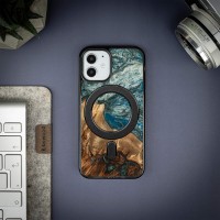 mini: Etui Bewood Unique na iPhone 12 Mini - Planets - Ziemia z MagSafe (3)