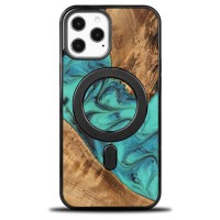 mini: Etui Bewood Unique na iPhone 12 Pro Max - Turquoise z MagSafe (1)