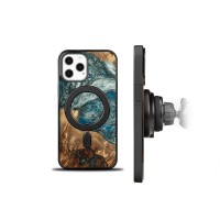 mini: Etui Bewood Unique na iPhone 12 Pro Max - Planets - Ziemia z MagSafe (2)