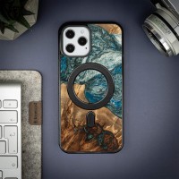mini: Etui Bewood Unique na iPhone 12 Pro Max - Planets - Ziemia z MagSafe (3)