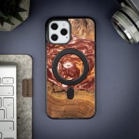 mini: Etui Bewood Unique na iPhone 12 Pro Max - Planets - Mars z MagSafe (3)