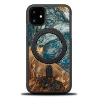 mini: Bewood Resin Case - iPhone 11 - Planets - Earth - MagSafe (1)
