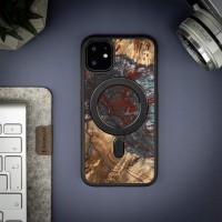 mini: Etui Bewood Unique na iPhone 11 - Planets - Pluton z MagSafe (3)
