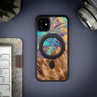 mini: Etui Bewood Unique na iPhone 11 - Planets - Merkury z MagSafe (3)