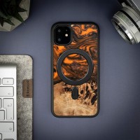 mini: Etui Bewood Unique na iPhone 11 - Orange z MagSafe (3)