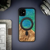 mini: Etui Bewood Unique na iPhone 11 - Neons - Tokyo z MagSafe (3)