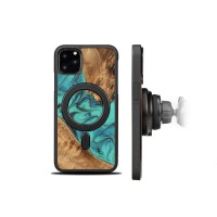 mini: Etui Bewood Unique na iPhone 11 Pro Max - Turquoise z MagSafe (2)