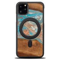 mini: Etui Bewood Unique na iPhone 11 Pro Max - Planets - Saturn z MagSafe (1)
