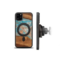 mini: Etui Bewood Unique na iPhone 11 Pro Max - Planets - Saturn z MagSafe (2)