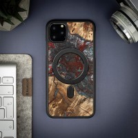 mini: Etui Bewood Unique na iPhone 11 Pro Max - Planets - Pluton z MagSafe (3)