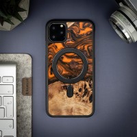 mini: Etui Bewood Unique na iPhone 11 Pro Max - Orange z MagSafe (3)
