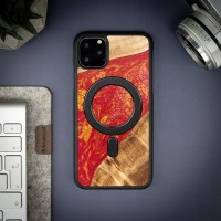 mini: Etui Bewood Unique na iPhone 11 Pro Max - Neons - Paris z MagSafe (3)