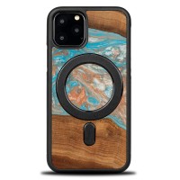 mini: Etui Bewood Unique na iPhone 11 Pro - Planets - Saturn z MagSafe (1)
