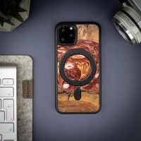 mini: Etui Bewood Unique na iPhone 11 Pro - Planets - Mars z MagSafe (3)