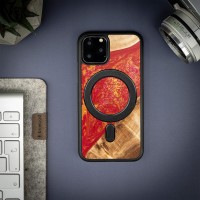 mini: Etui Bewood Unique na iPhone 11 Pro - Neons - Paris z MagSafe (3)