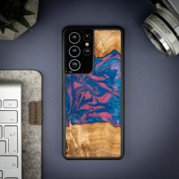 mini: Etui Bewood Unique na Samsung Galaxy S21 Ultra - Neons - Vegas (3)