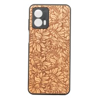 mini: Drewniane Etui Bewood Motorola G53 5G LIŚCIE JABŁOŃ (1)