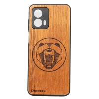 mini: Drewniane Etui Bewood Motorola G73 5G NIEDŹWIEDŹ MERBAU (1)