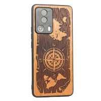 mini: Drewniane Etui Bewood Xiaomi 13 Lite RÓŻA WIATRÓW MERBAU (2)