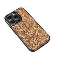 mini: Drewniane Etui Bewood do iPhone 15 Pro LIŚCIE JABŁOŃ (2)