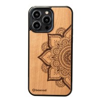 mini: Drewniane Etui Bewood do iPhone 15 Pro Max MANDALA JABŁOŃ (1)
