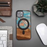 mini: Etui Bewood Unique do iPhone 15 - Planets Saturn z MagSafe (3)