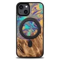 mini: Etui Bewood Unique do iPhone 15 - Planets Merkury z MagSafe (1)