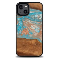 mini: Etui Bewood Unique do iPhone 15 - Planets Saturn (1)