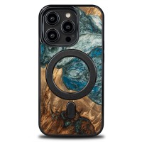 mini: Etui Bewood Unique do iPhone 15 Pro - Planets - Ziemia z MagSafe (1)